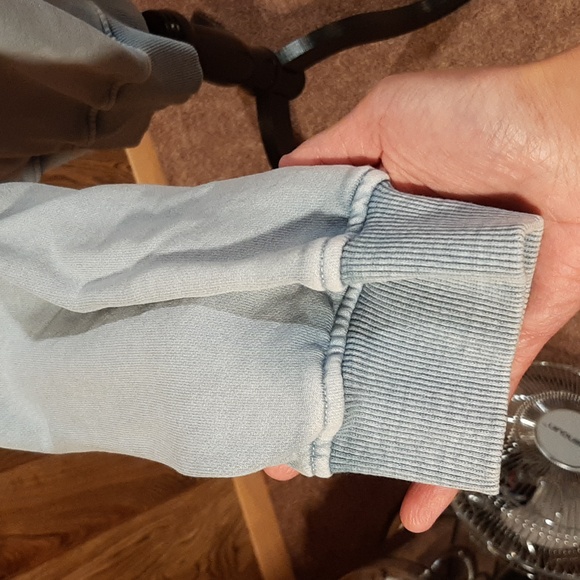 🇺🇲Sunkissed Coconut Blue Mineral-Washed American Flag Sweatshirt (XXL)🇺🇲 - Picture 4 of 7